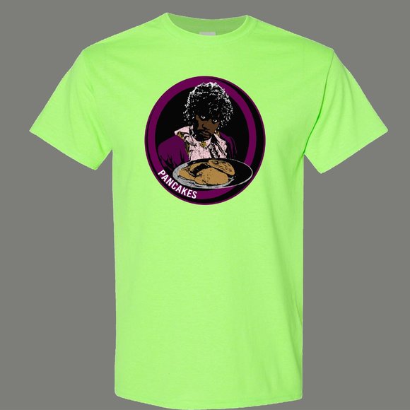 Pancakes MF Serving Em Up Comedy Style Quality Shirt - Picture 2 of 6